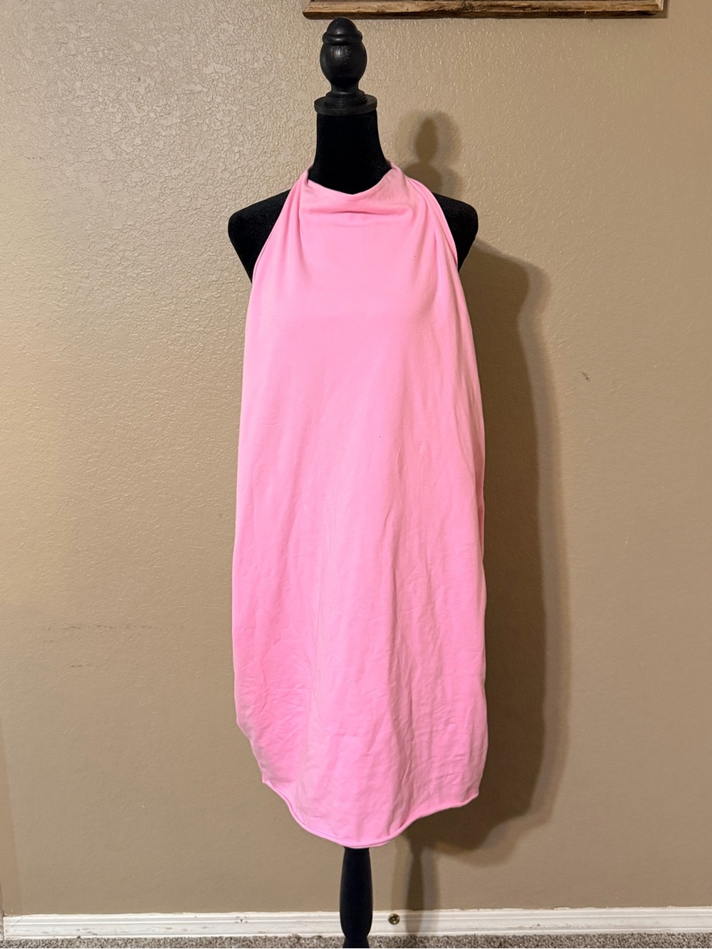 SKIMS Pink Halter Mini Dress